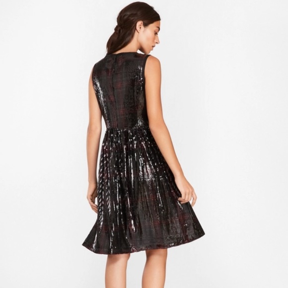Brooks Brothers the Red Fleece Sequined Plaid Dress - Picture 2 of 6